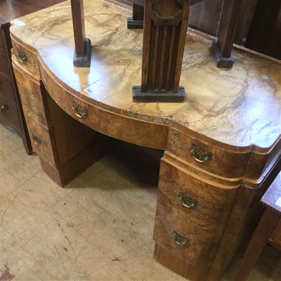 Walnut Deco desk